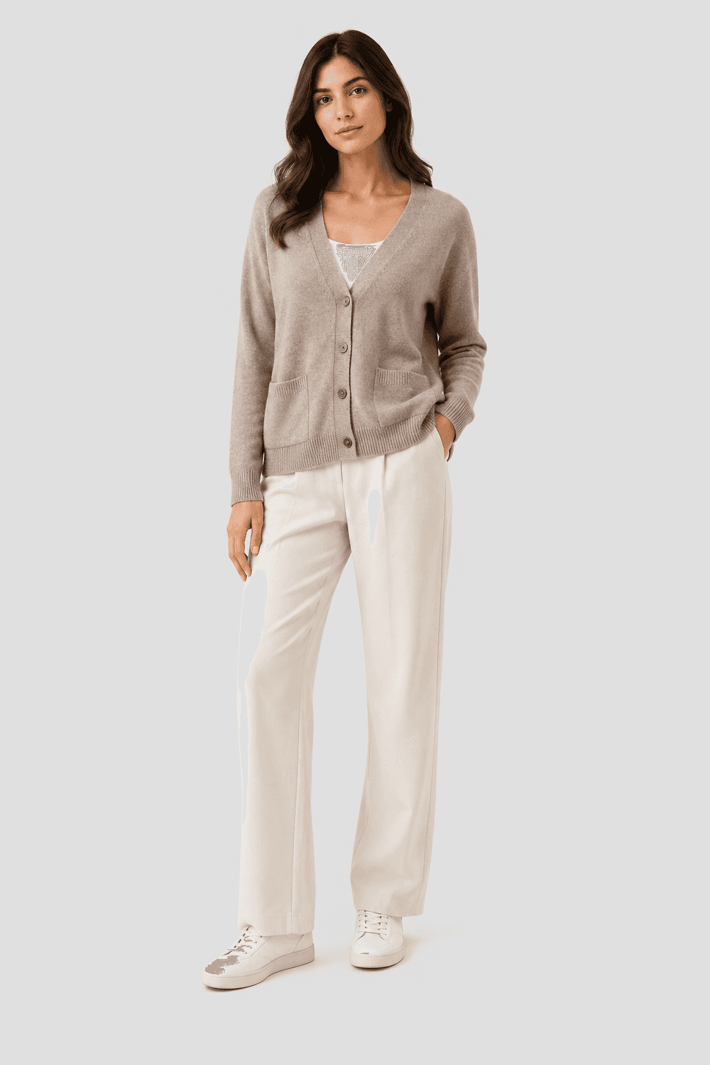 Women's 100% Cashmere Cardigan