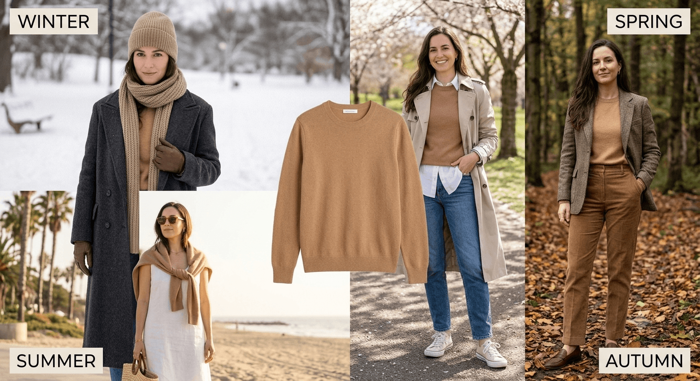 Styling Cashmere Across Seasons (From Winter to Summer)